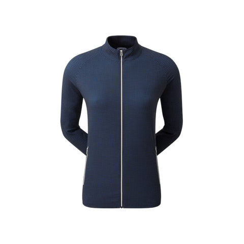Gewebte Jacke mit Hahnentrittmuster für Damen