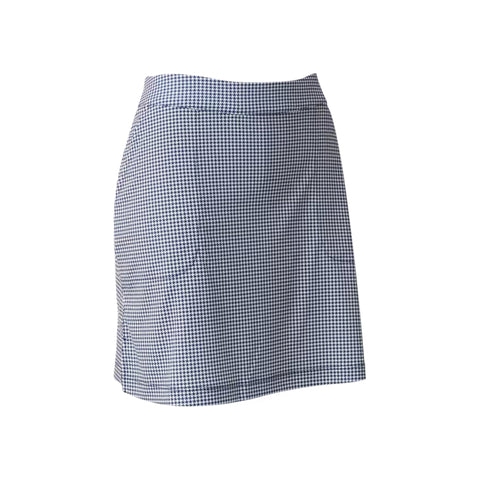 Jupe-short à imprimé pied-de-poule pour femme