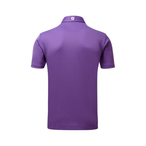 Polo uni en piqué extensible