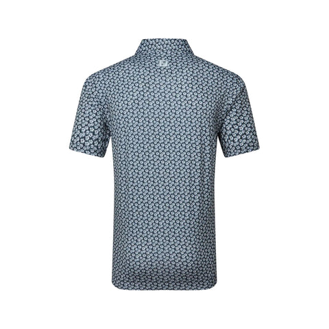 Polo en fil d'Écosse à imprimé floral