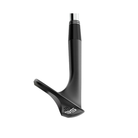 RTZ Wedge en satin noir