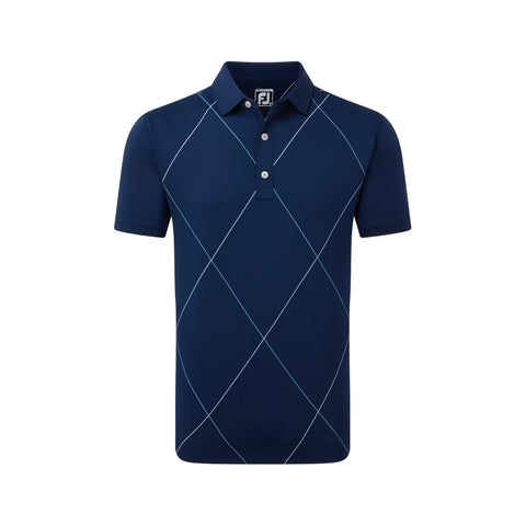 Polo en fil d'Écosse à imprimé Raker