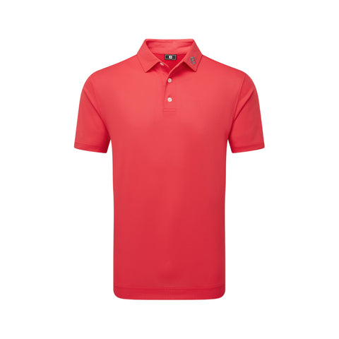 Polo uni en piqué extensible