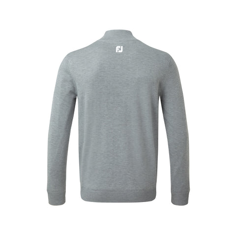 Gefütterter Pullover aus Wollmischung mit halbem Reißverschluss