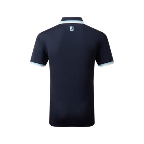 Polo uni avec bordure piqué