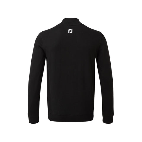 Gefütterter Pullover aus Wollmischung mit halbem Reißverschluss