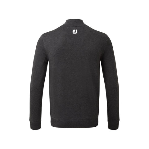 Gefütterter Pullover aus Wollmischung mit halbem Reißverschluss