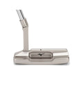 Mizuno Golf M.Craft Kyoto P Grey putter with stainless steel head and black grip, designed for precision putting.