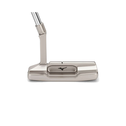 Mizuno Golf M.Craft Kyoto P Grey putter with stainless steel head and black grip, designed for precision putting.