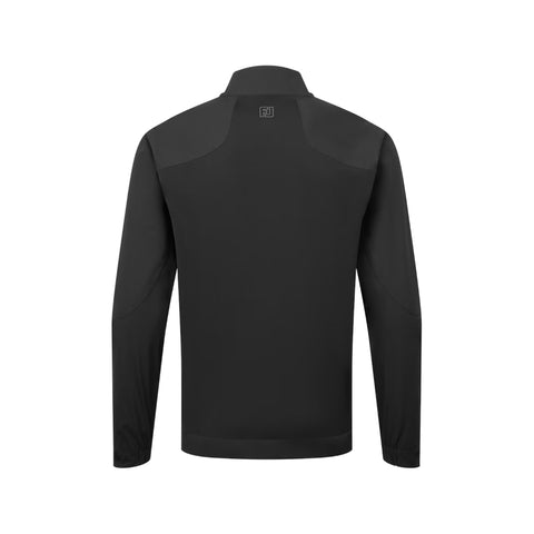 Black men's long-sleeve golf jacket