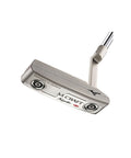 Mizuno Golf M.Craft Kyoto P Grey putter with sleek silver finish and ergonomic grip, designed for precise golf putting.