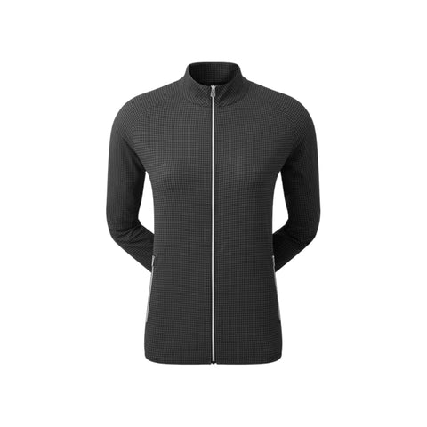 Gewebte Jacke mit Hahnentrittmuster für Damen 