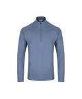 Blue Kjus Kulm Half-Zip midlayer top with a half-zip collar and sleek design, ideal for outdoor layering and active wear.