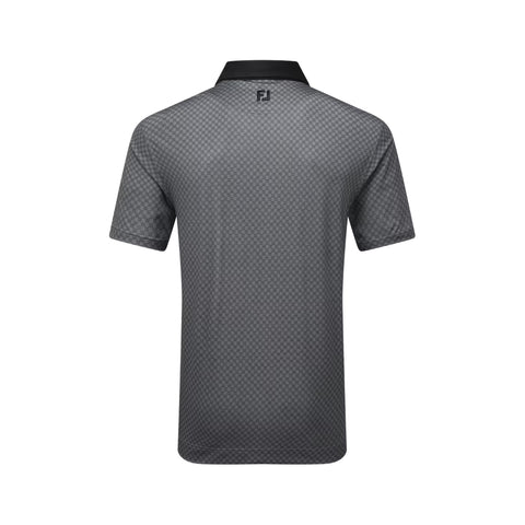 Checker Print Lisle Polo