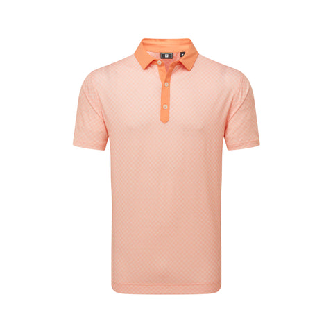 Checker Print Lisle Polo