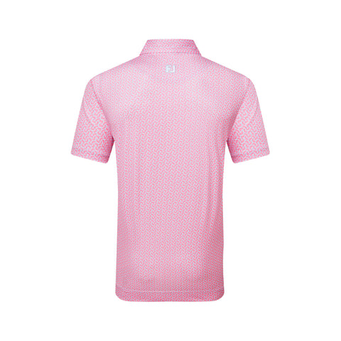 Citrus Print Lisle Polo
