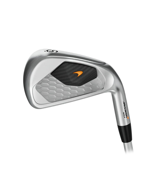 Close-up of a golf iron head, ferrule and shaft showing the equipment that club maintenance helps look after