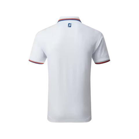 Polo uni avec bordure piqué