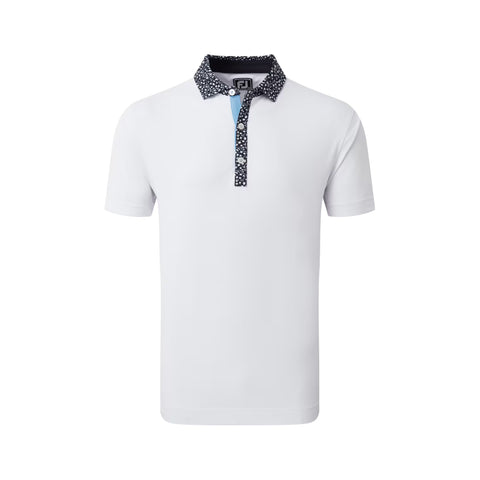 Tossed Tulip Trim Pique Polo