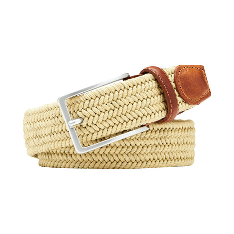 Ceinture tressée cirée