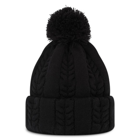 Bonnet en tricot torsadé