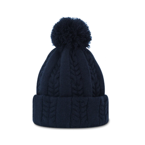 Bonnet en tricot torsadé