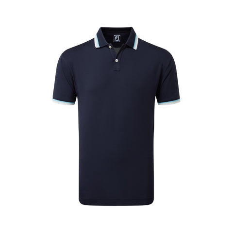 Solid Polo with Trim Pique